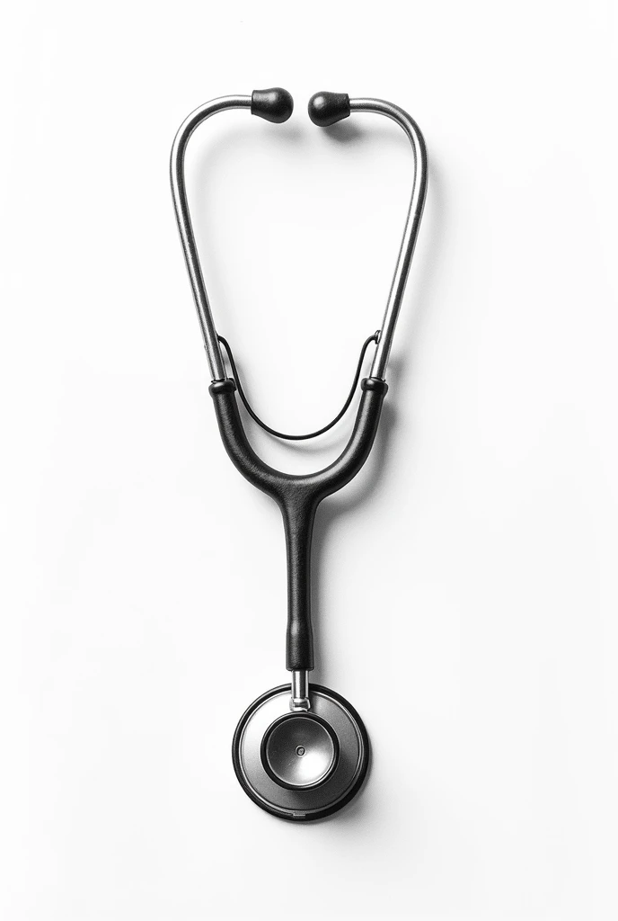 Stethoscope and life of a symbol of human black and white pencil sketch