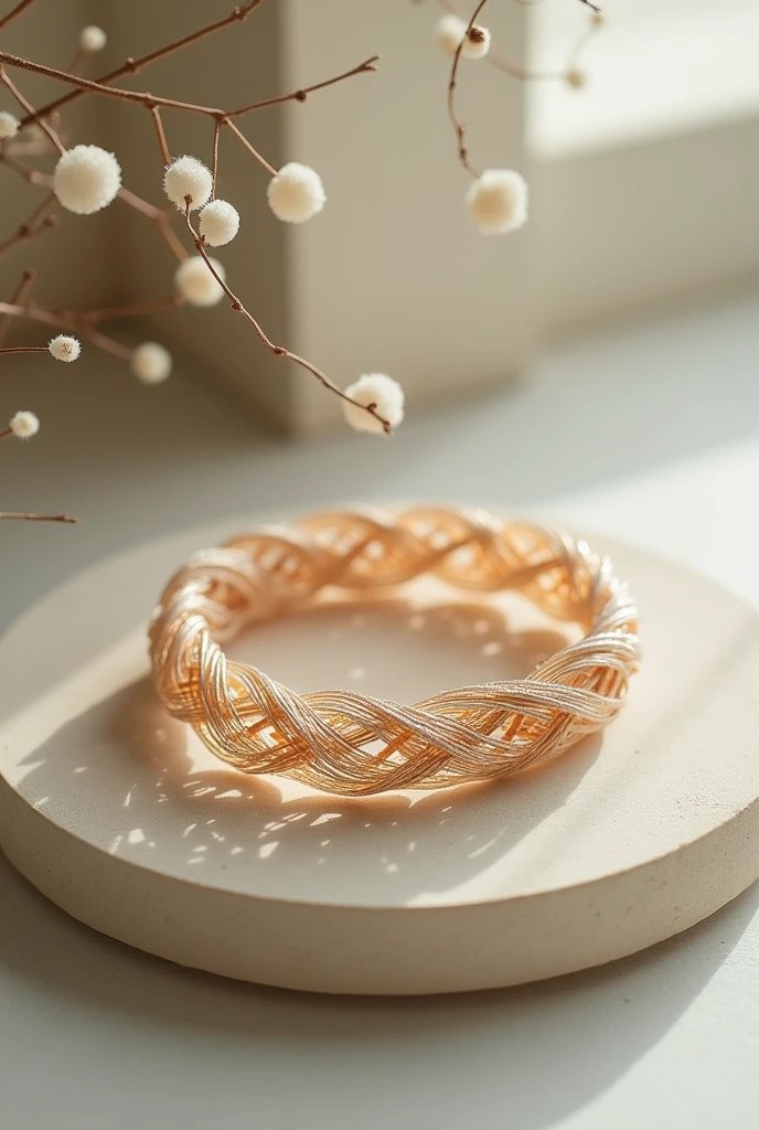 Create a bracelet model woven with Chinese thread