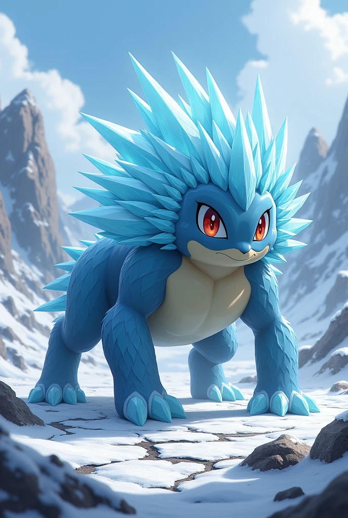 An ice and ground type Pokémon