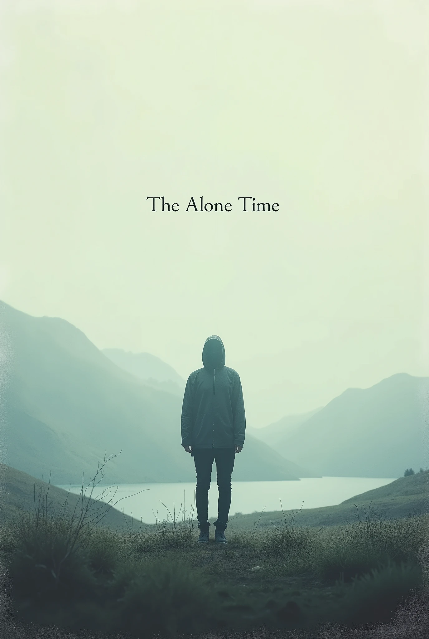 A book cover titled the alone time