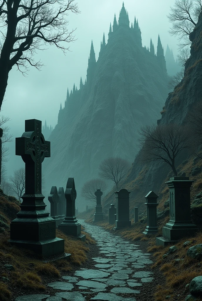 The Curse of Serra Cemetery CREATE A CEMETERY IN A MOUNTAIN(Hill) LEAVING THE RELIEF OF WAX APPEARING