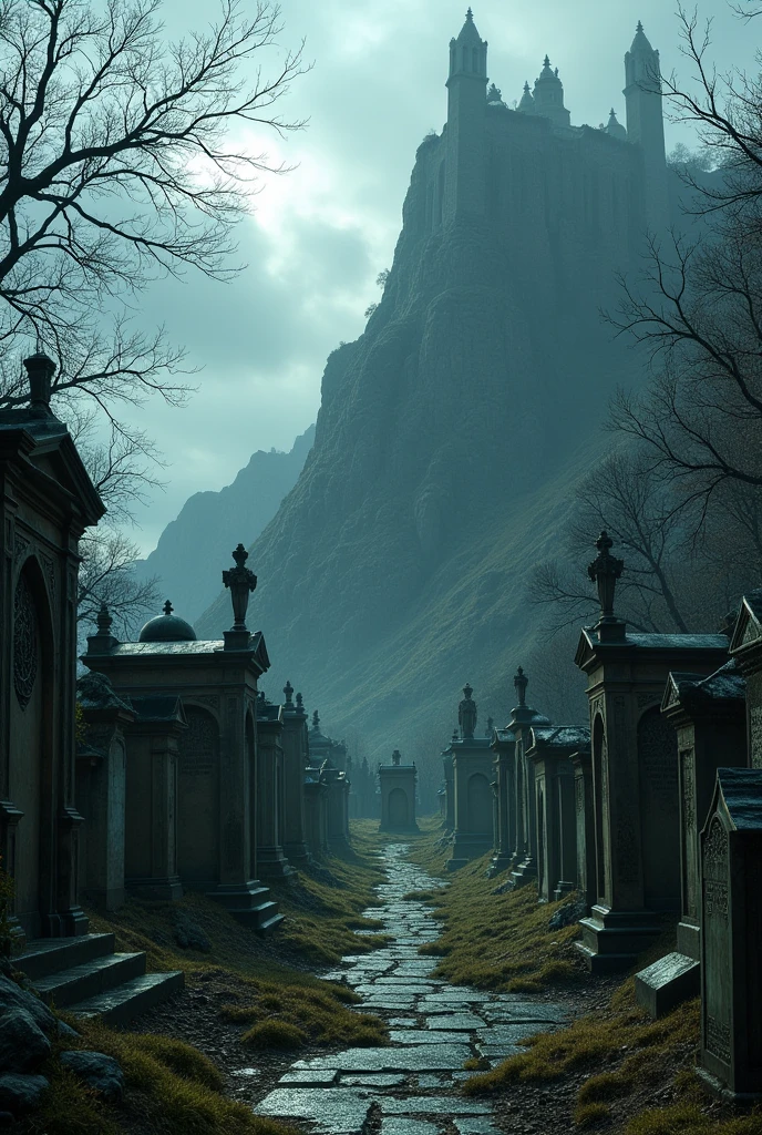 The Curse of Serra Cemetery CREATE A CEMETERY IN A MOUNTAIN(Hill) LEAVING THE RELIEF OF WAX APPEARING