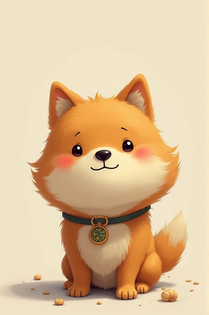 A character of a dog with a Chinese face 
