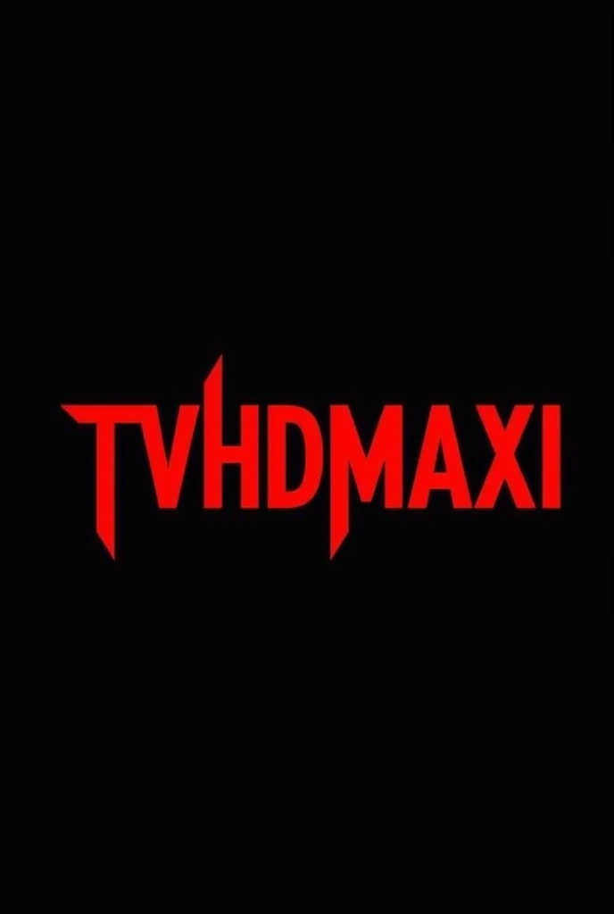 Image with black and red with the word tvhdmaxi