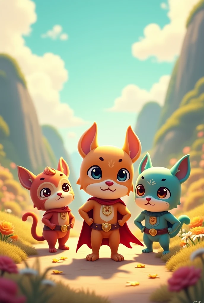 Cute little heroes
