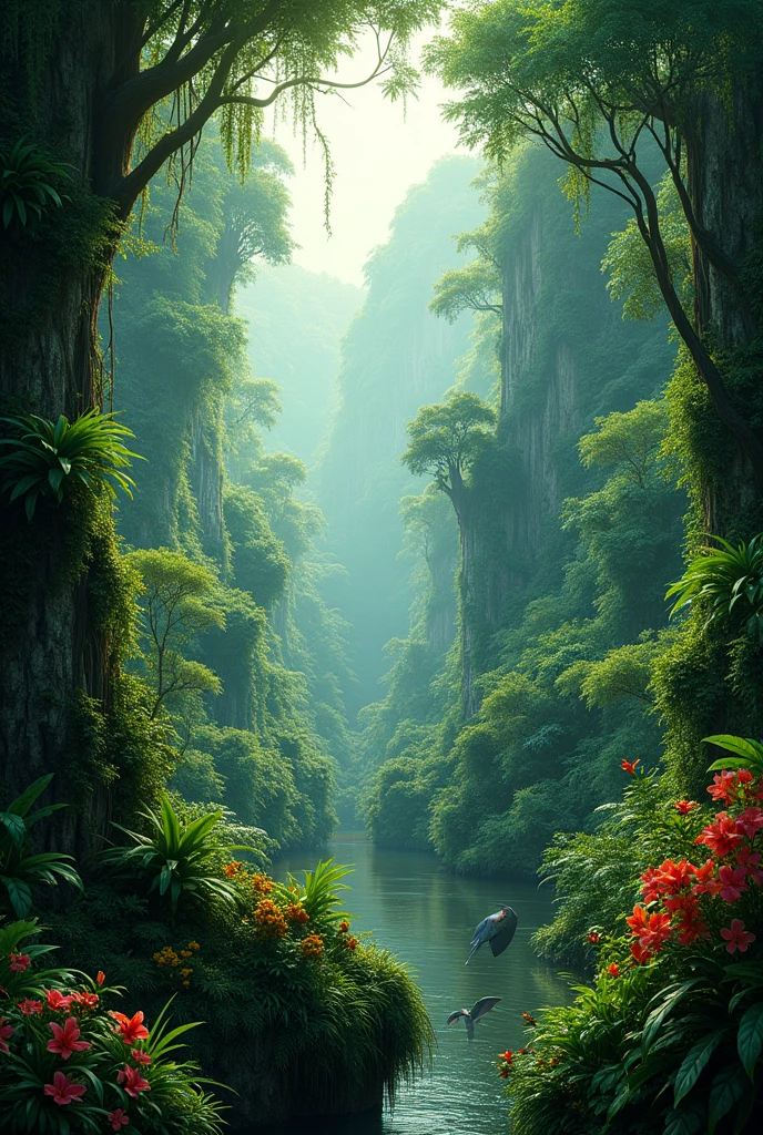 Dense vegetation of Peru