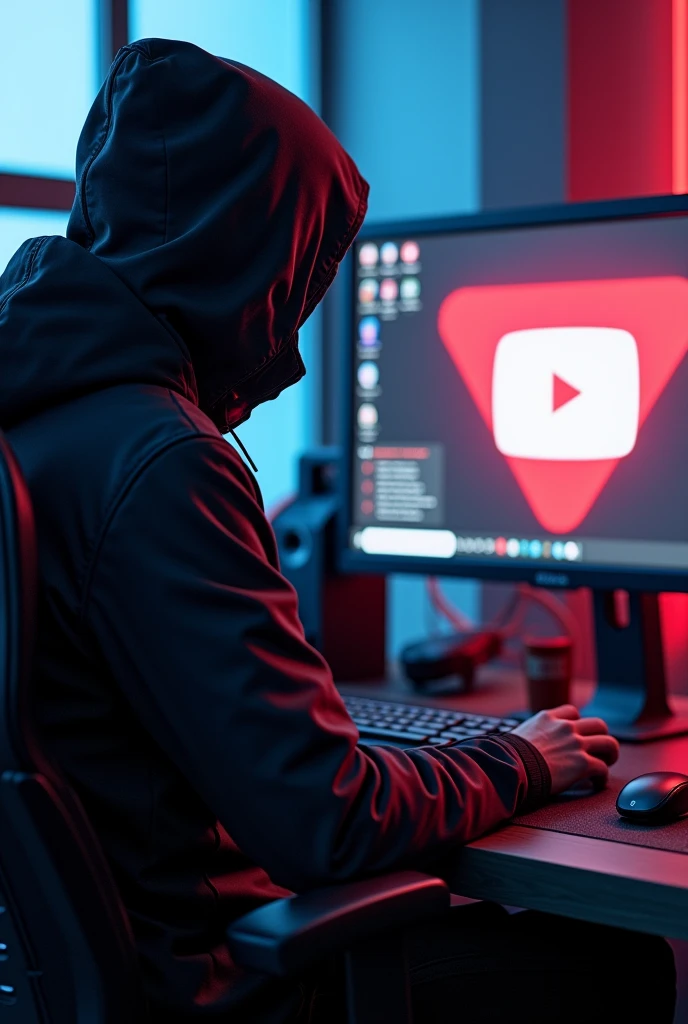 The new comp Raptorgamer Hooded Watching video for YouTube Looking at the camera Diamond in Japanese