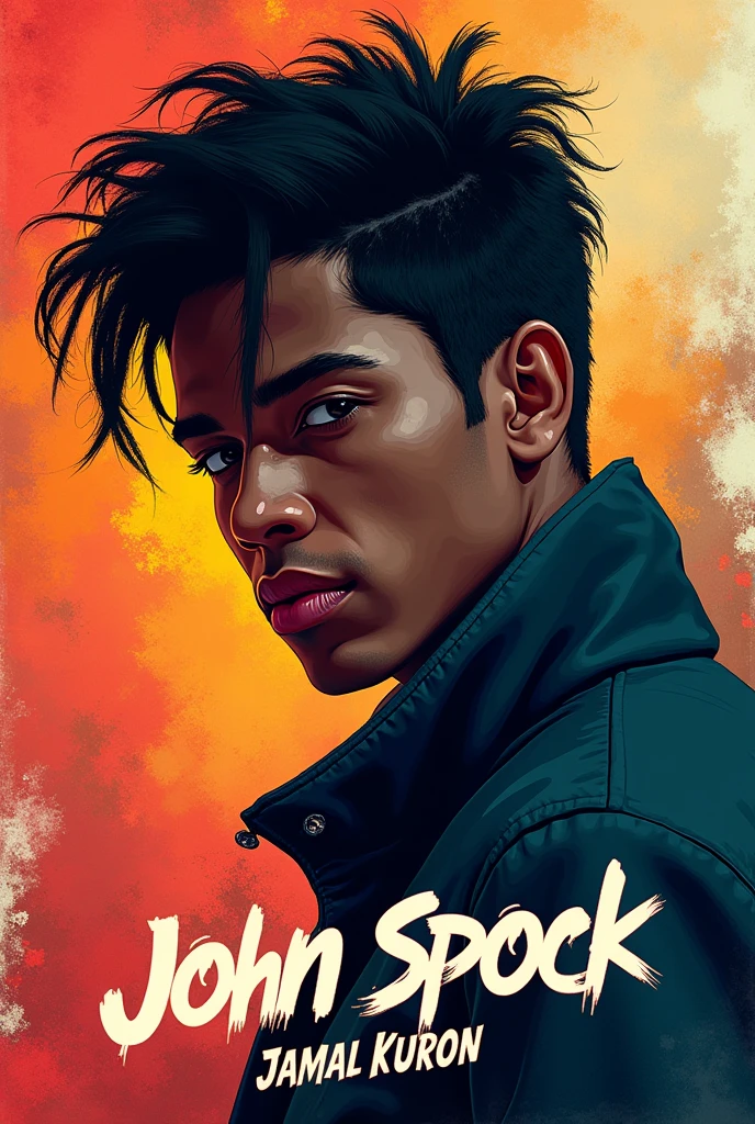 A album cover of a song called John Spock artist name Jamal Kuron it’s a hip hop song