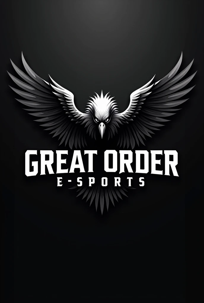 Logo that says Great Order E-sports with an eagle inspired by the third reich