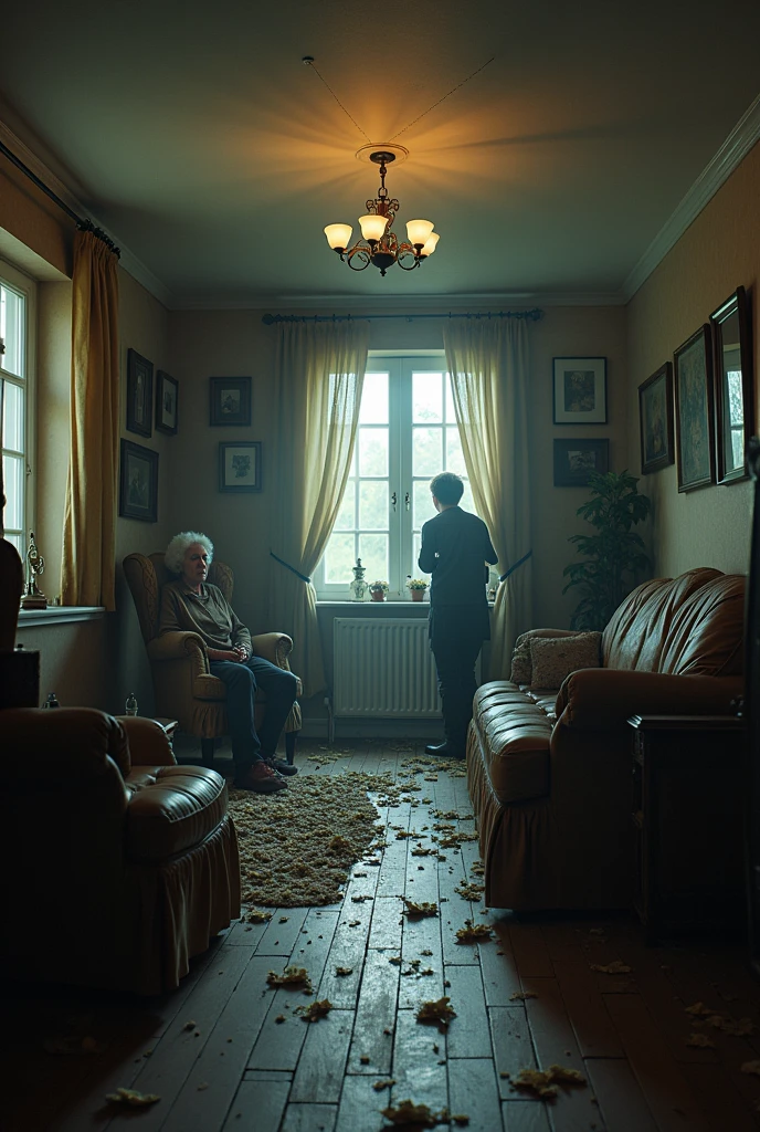 Tremor inside a house with people