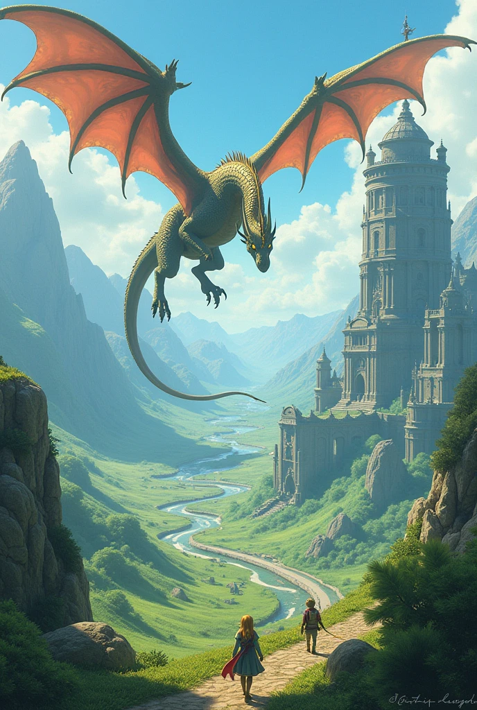 Paysage Zelda crossover Dragon quest 