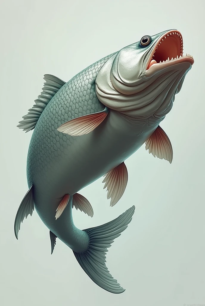 Fish with perfect jaw and quadriceps