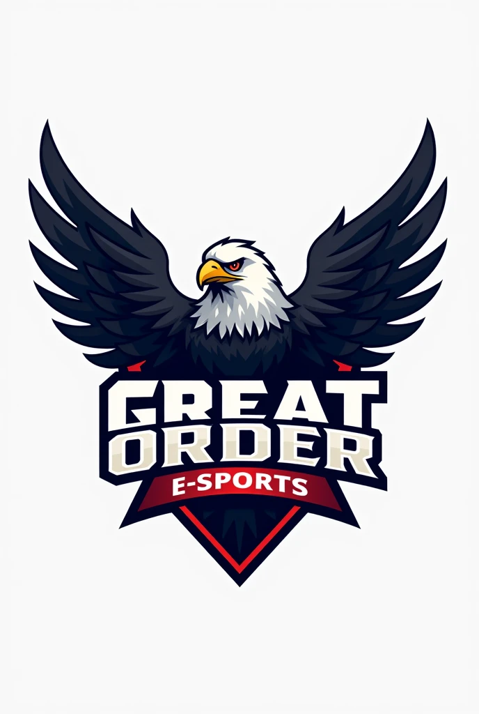 Logo que diga Great Order E-sports con un aguila