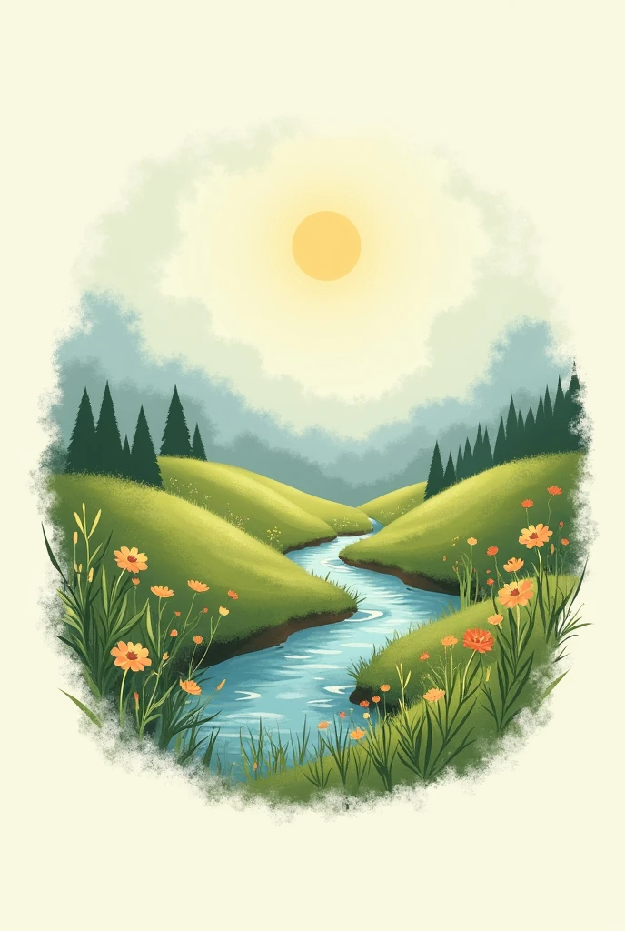 Butiful nature logo for youtube channel