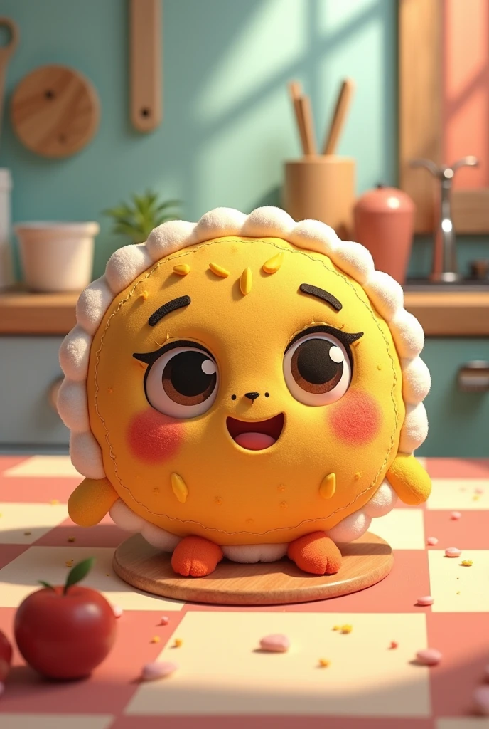 Stuffed Arepizza Animated in Cutest Doll 
