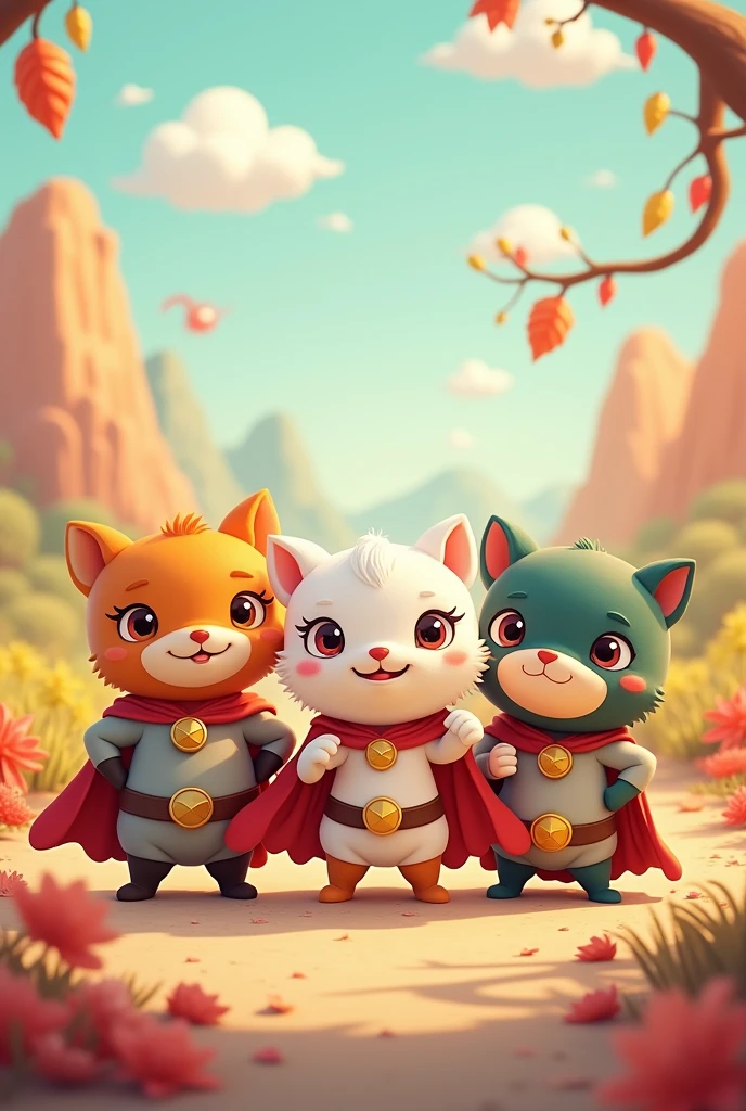 Cute little heroes