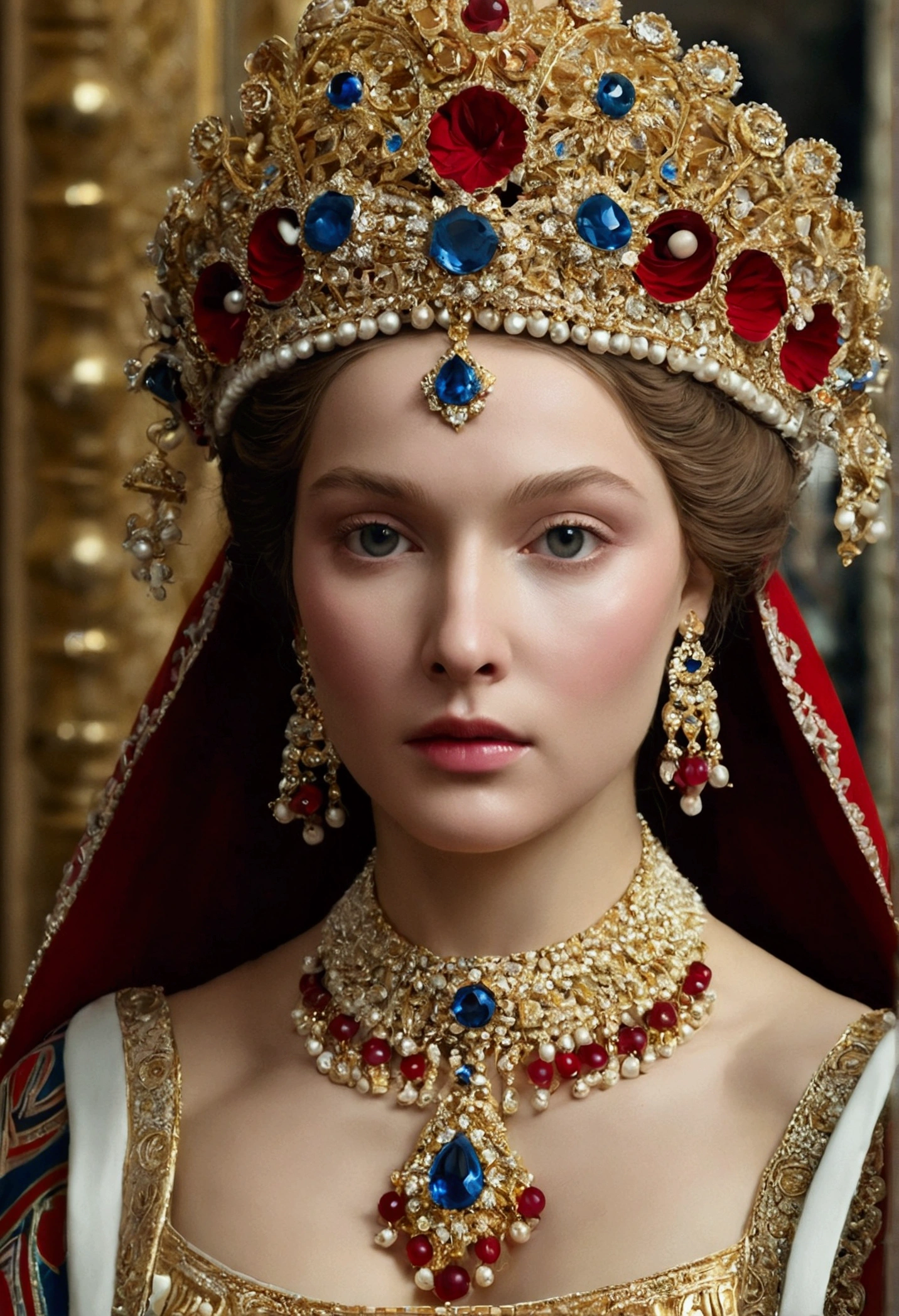 ((best quality)), ((Oeuvre d'art)), (detailed), Visage parfait,russian,dim,new,new