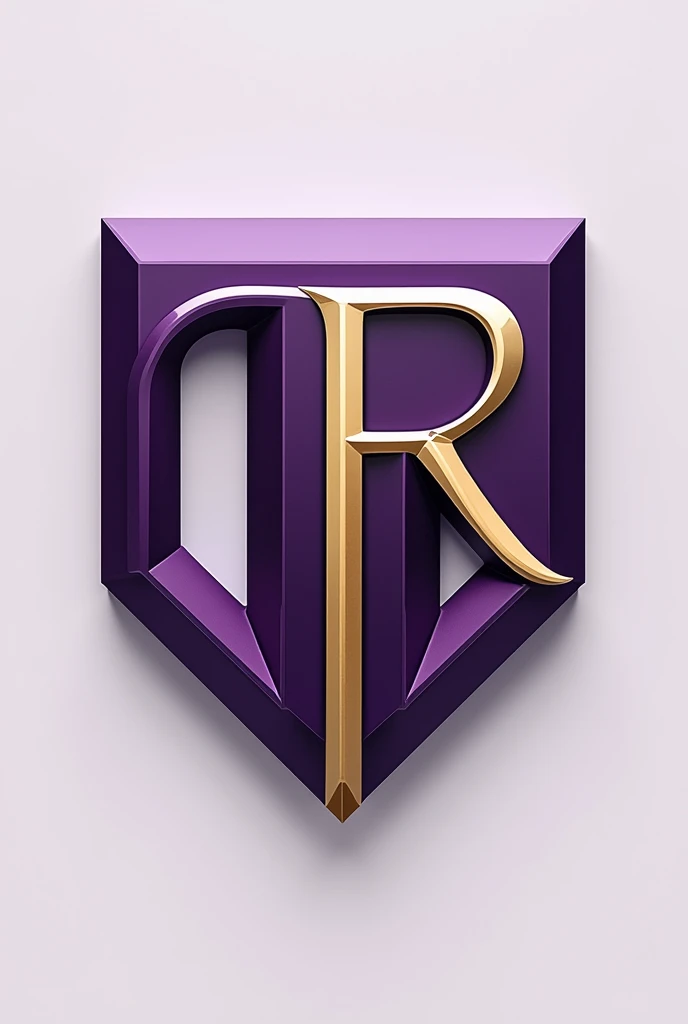 Create logo COMERIO RODRIGUEZ purple and gold