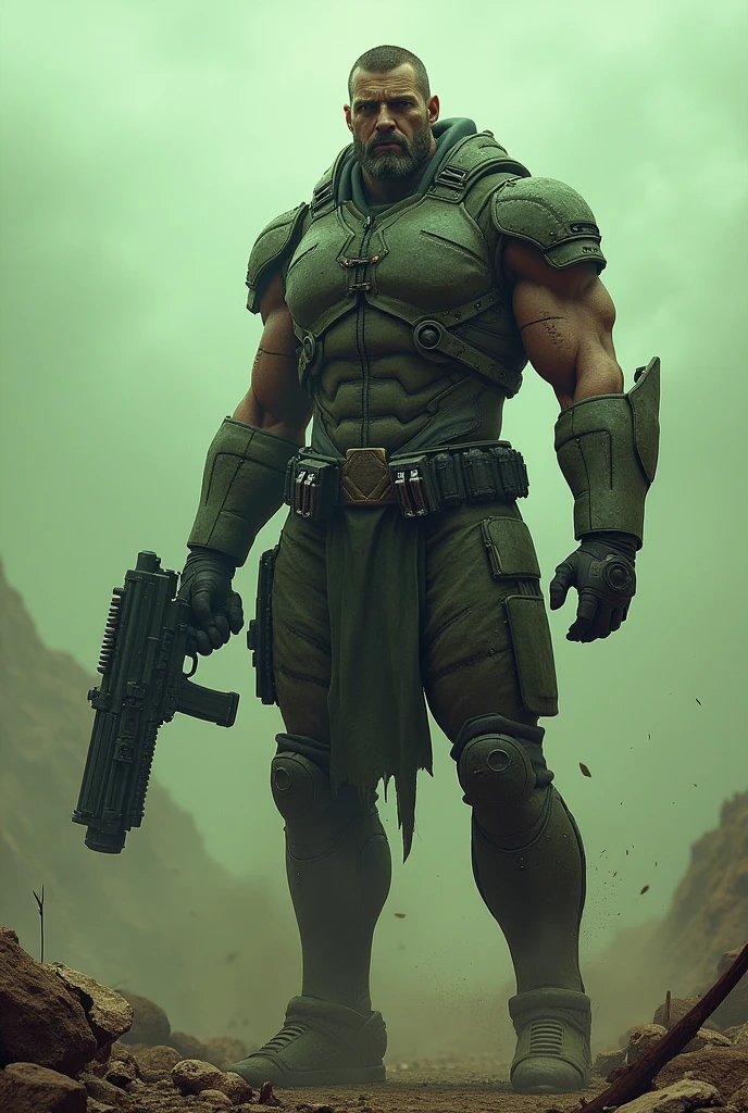 Transformed Soldier, Born and raised to fight against the rogue AI and warlords that wreak havoc on this desolate world