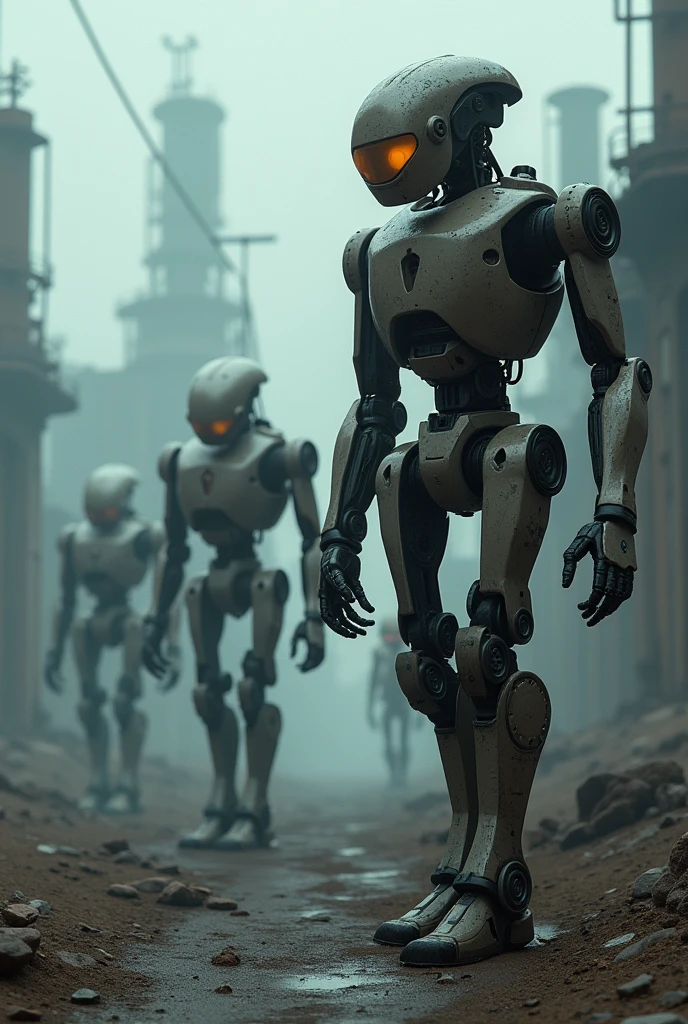 Industrial robots in the silence of Terminator 
