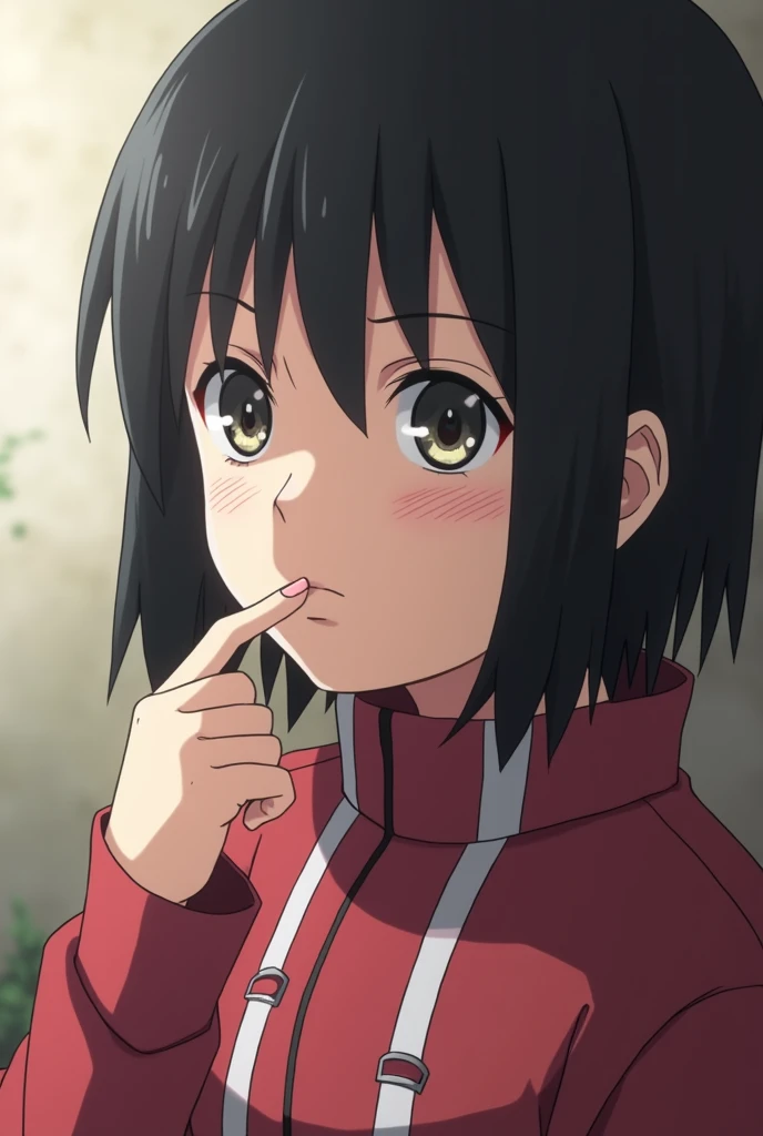A small anime character from Boruto named Sarada puts her finger in her pussy and gets raped by Boruto