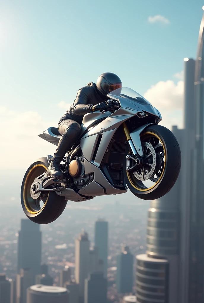 A flying motorcycle
