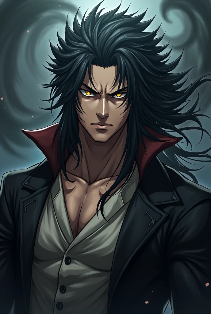 a detailed portrait of Sukuna, the powerful sorcerer from Jujutsu Kaisen,