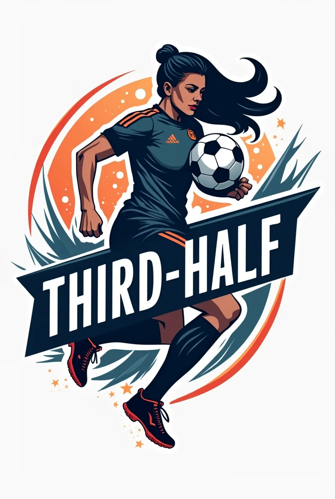 Logo of a women&#39;s soccer team that says third half in the logo