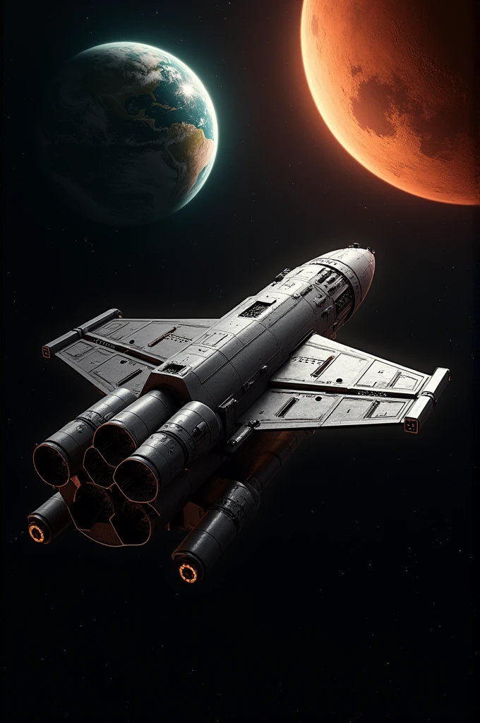 A spacecraft bound for Mars realistic image