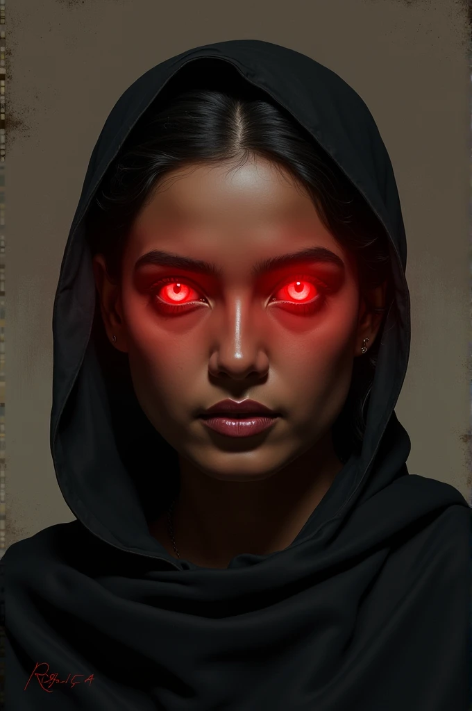 Begum Rokiya photo with red eye
