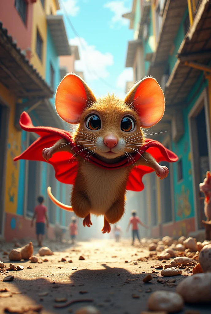 Supermouse in the favela of RJ
