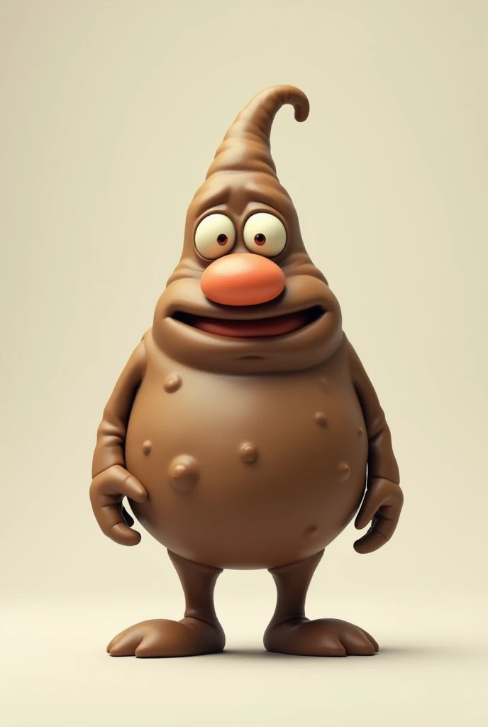 Poop with nose with legs