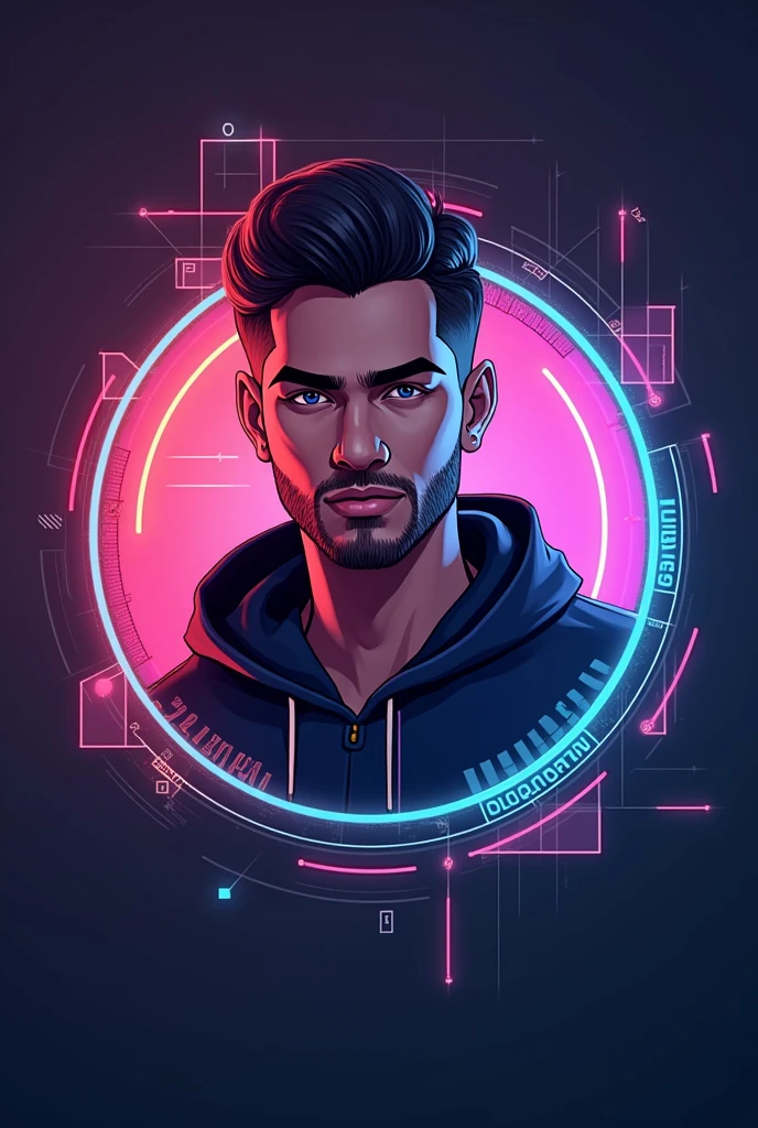 create an icon for a gaming and technology channel inspired by Aleatório BR