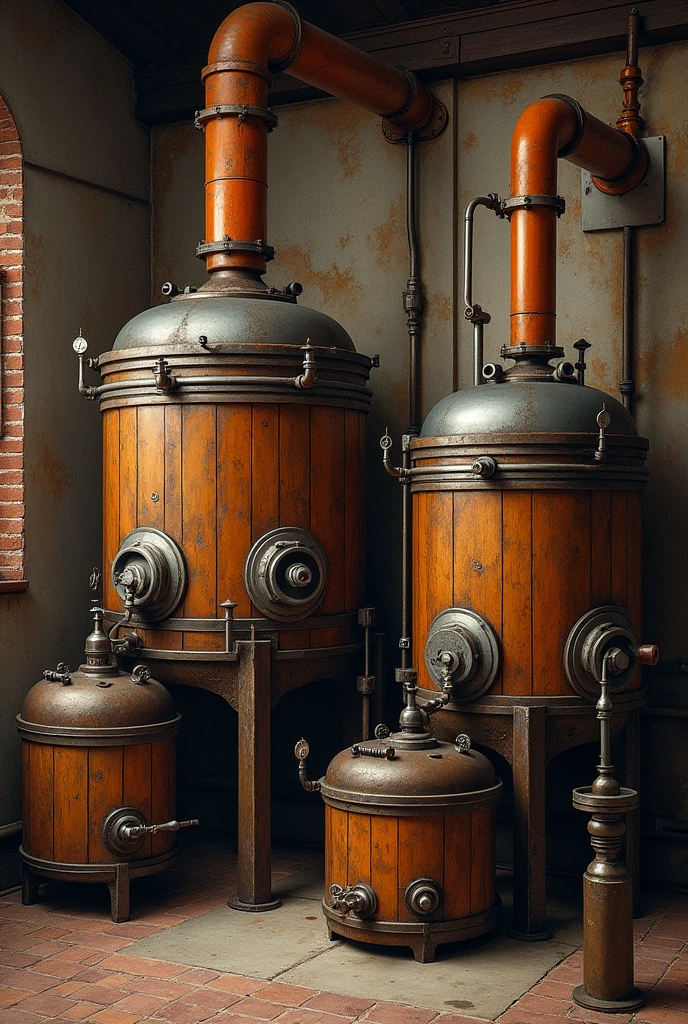 History of craft beer machines with hoppy beer barrels 