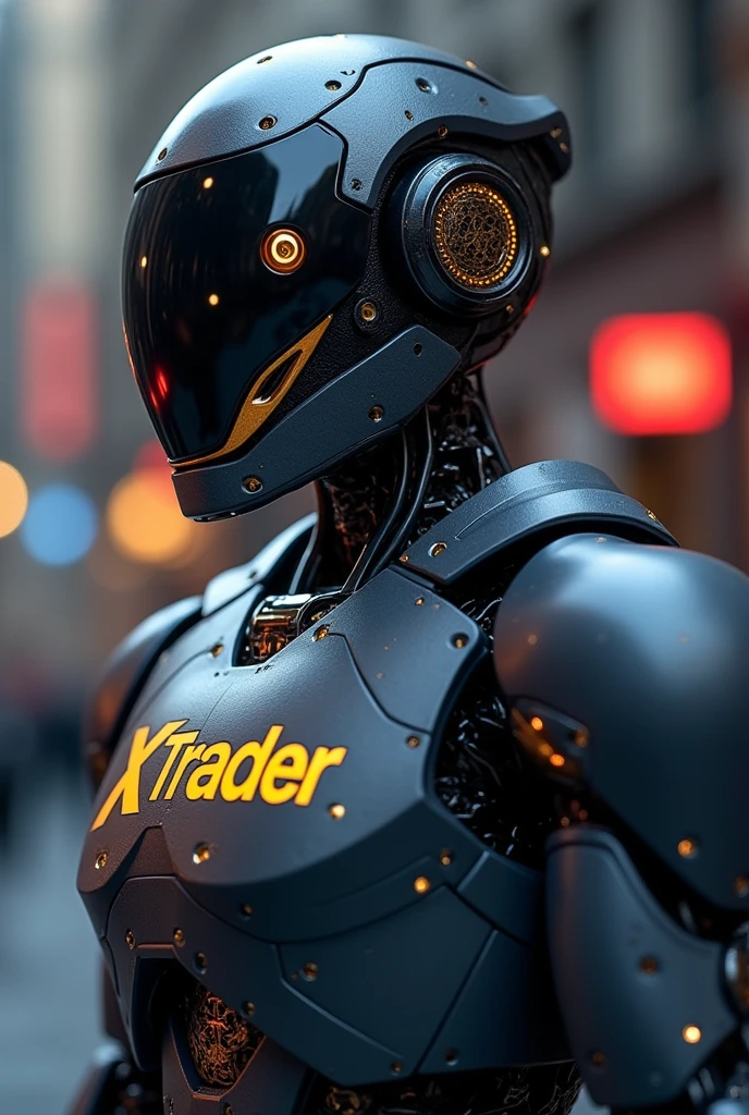 Trading bot and this bot belive xtrader company 
Bot's dress written text  xtrader xtrader is logotip and this bot earn money with treyding in uzbekistan logotip xtrader