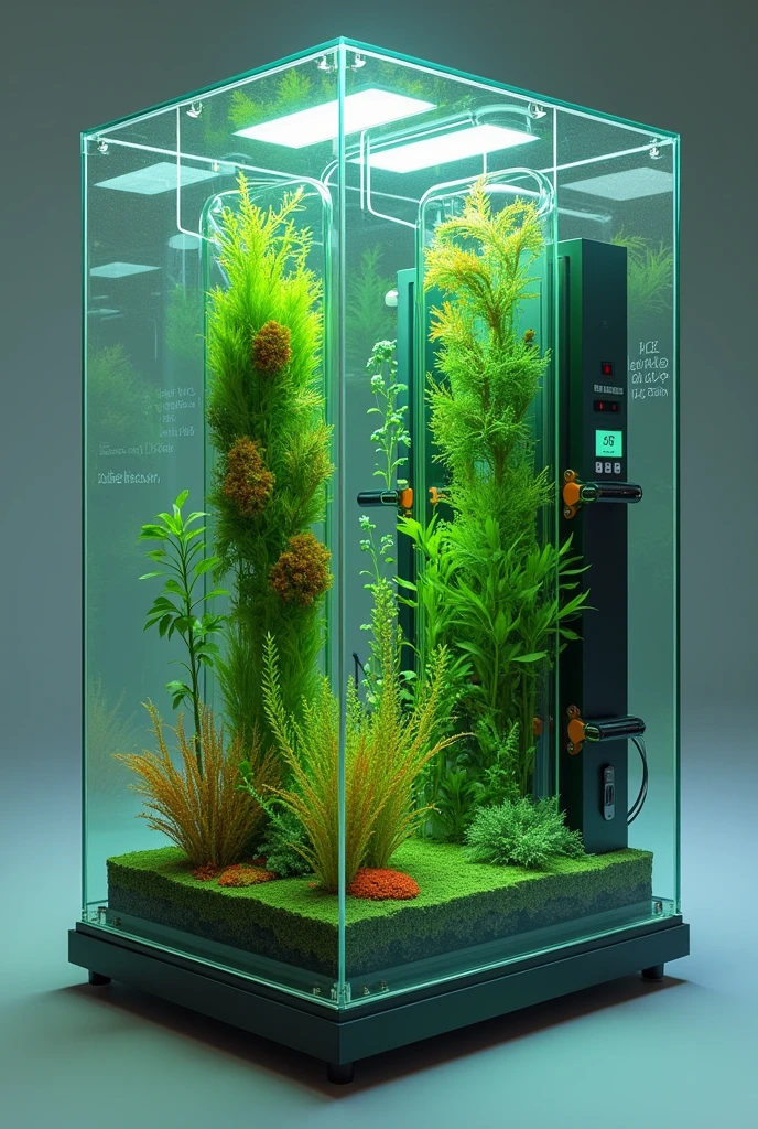 Algae battery setup