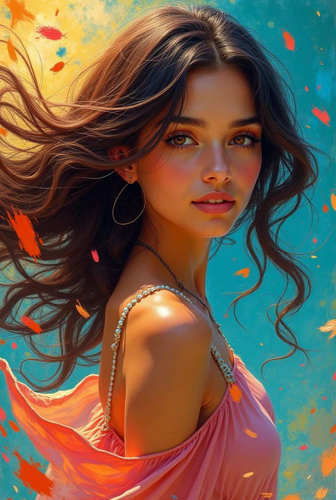 Music style girl with love new 