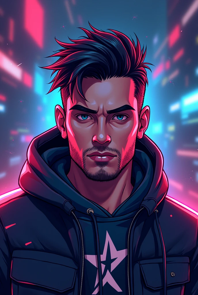 create an icon for a gaming and technology channel inspired by Aleatório BR