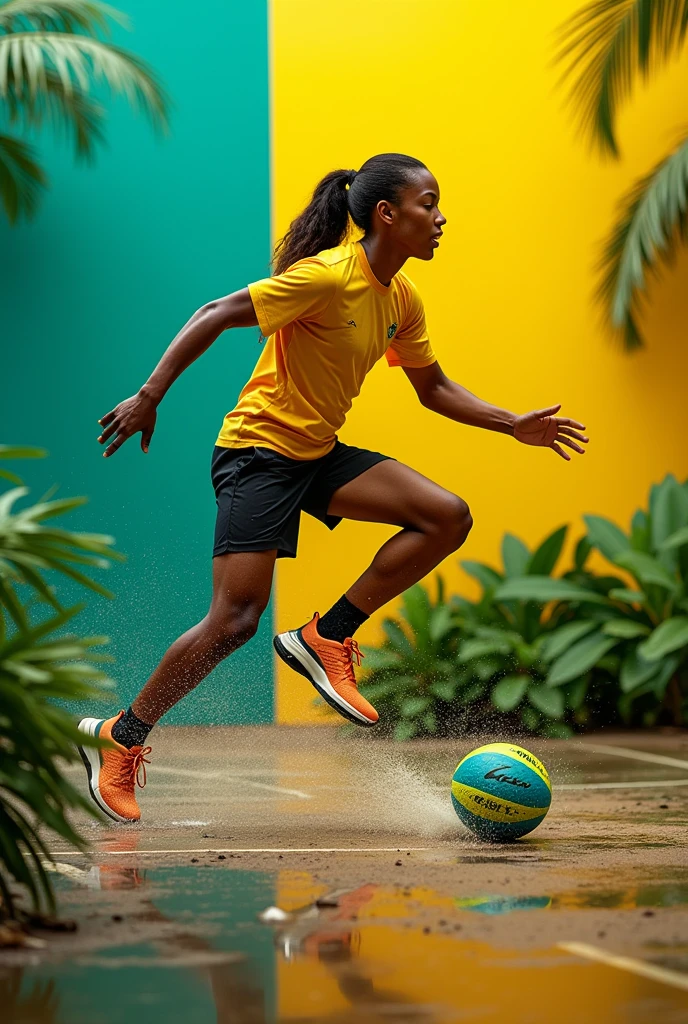 Create a Brazilian sports footwear company slogan