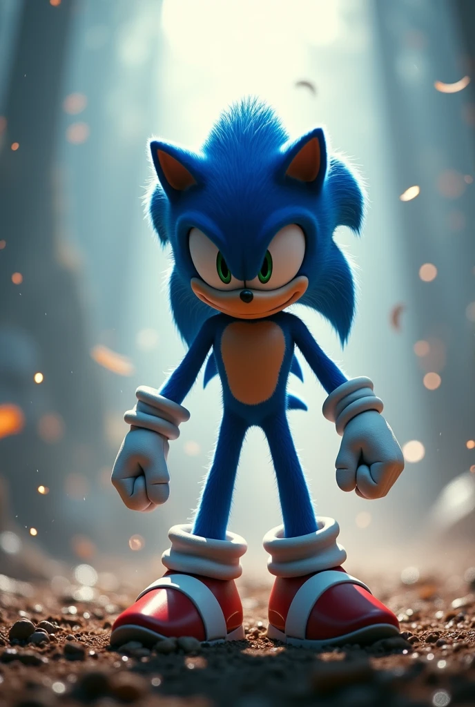 SONIC, cinematic lighting, god rays