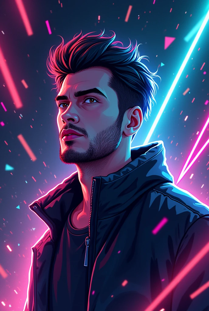 create an icon for a gaming and technology channel inspired by Aleatório BR
