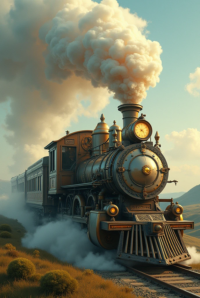 a train with female hair