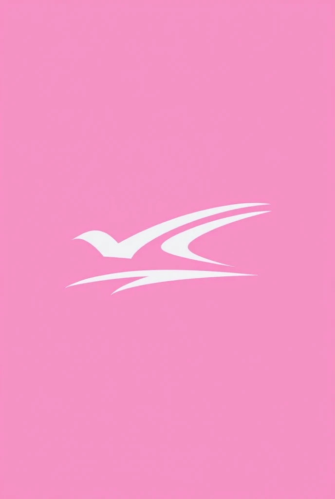 Create an airline logo in white and magenta