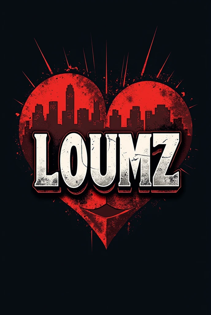 Make me a logo for hajime no ippo theme with the word loumz