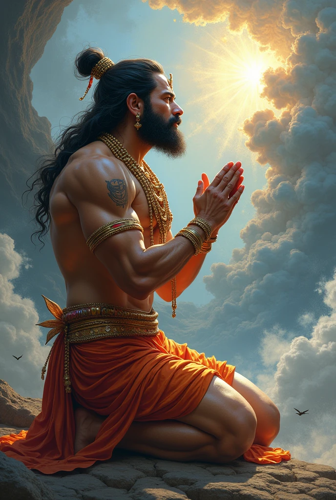 Generate a Hanuman ji image pray load Shiva