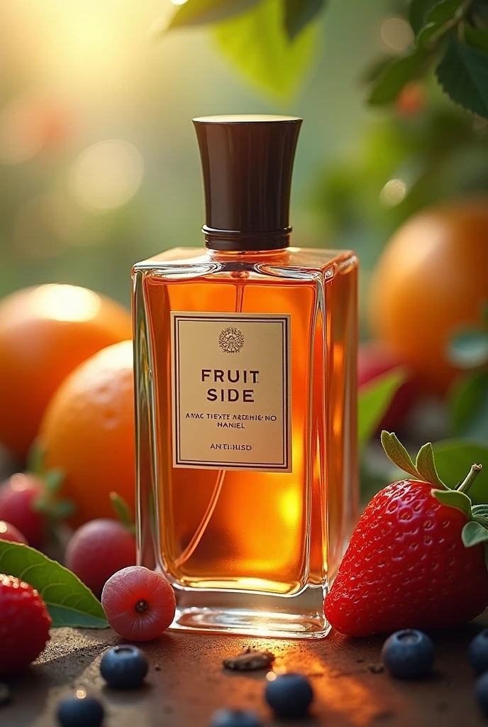 The Essens perfume in the base of flowers and fruits