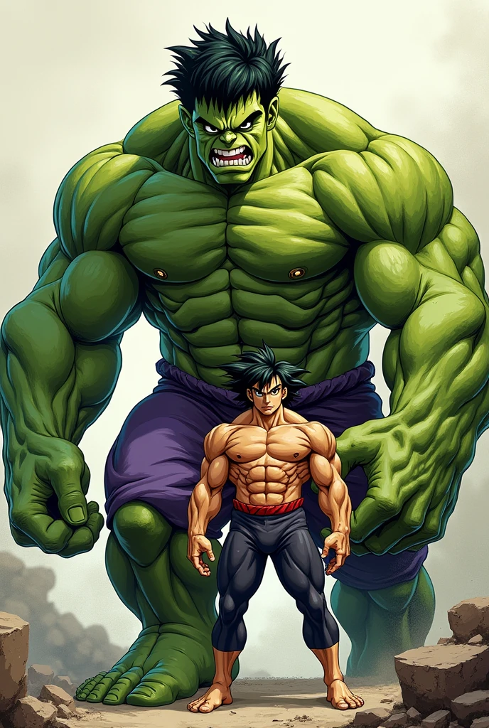 A close up of a cartoon of a man and a green monster, musclebound and hulking, hulk like physique, artgerm and genzoman, inspired by Tim and Greg Hildebrandt, (sfw) safe for work, muscular! green, muscular!!, hulk, son goku as the incredible hulk, muscular!!!, hulkish, muscular! fantasy