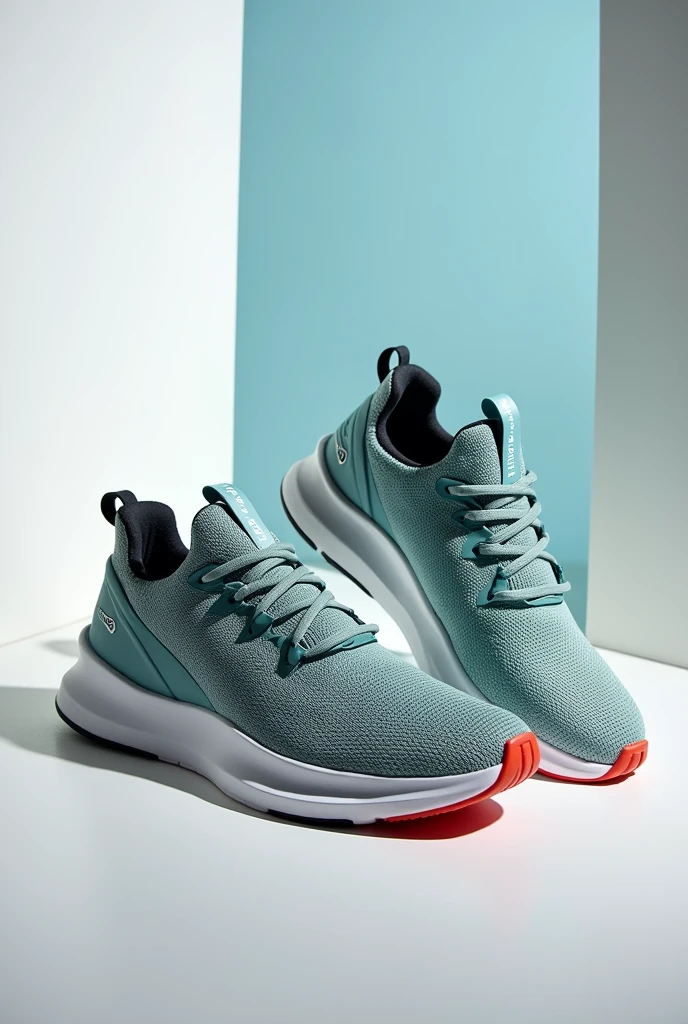 Create a slogan for my sports footwear company TEBRA with only the sneakers showing 
