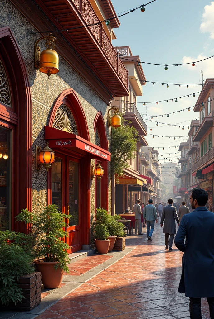 Street view of the restaurant in Lahore