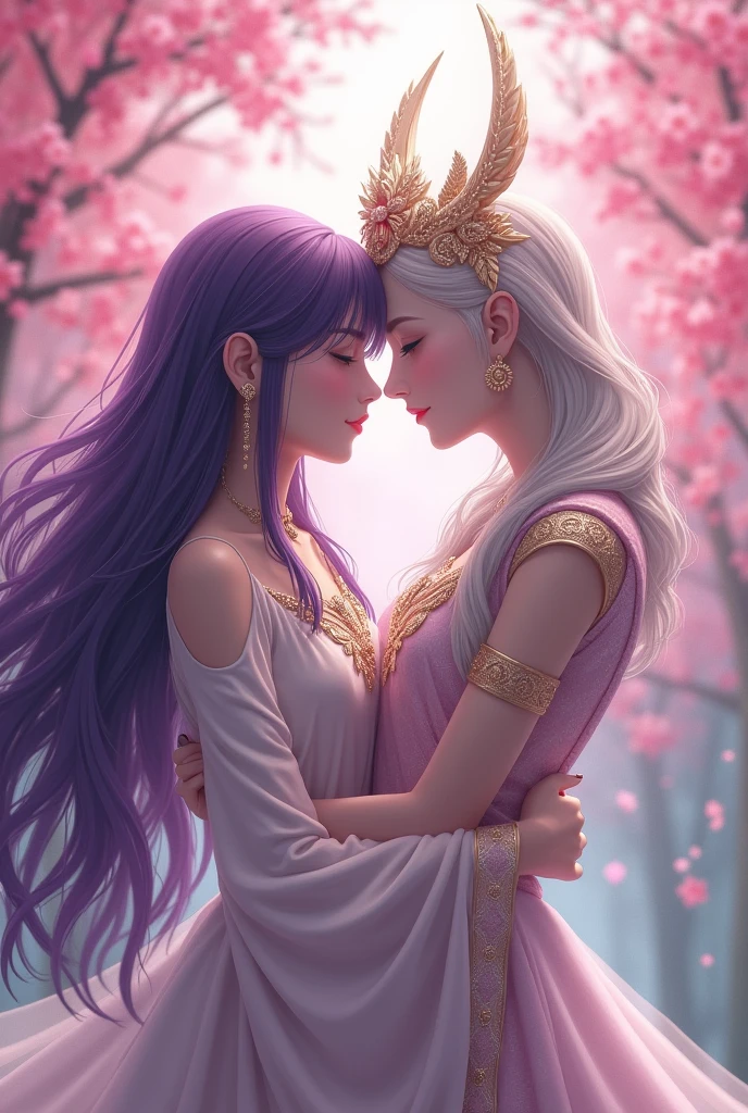 Sakura Matou hugging Kama